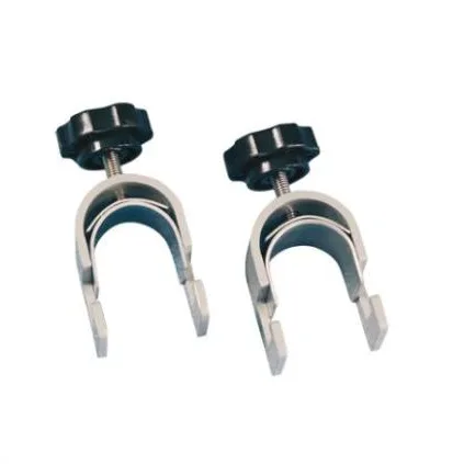 Two holder clamps with thumb screws